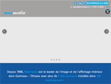 Tablet Screenshot of maxmedia.ca